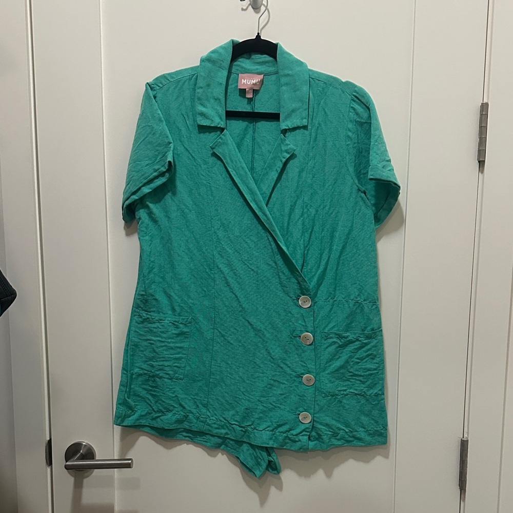 Show Me Your MuMu Teal Romper size M